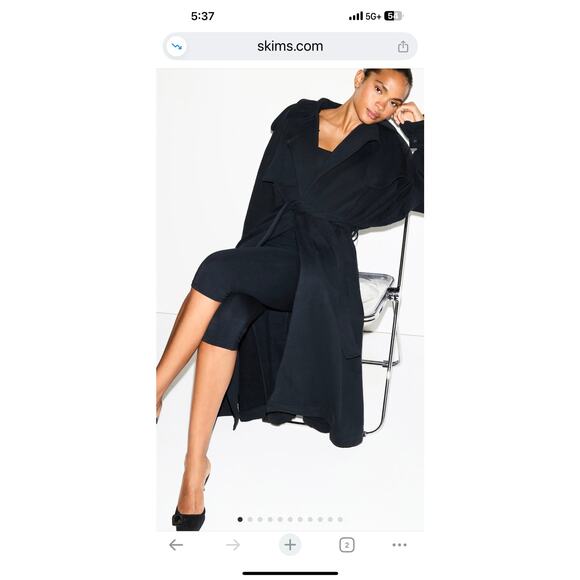 Skims Boyfriend Oversized Trench Coat- MED-NWTS - Picture 12 of 12